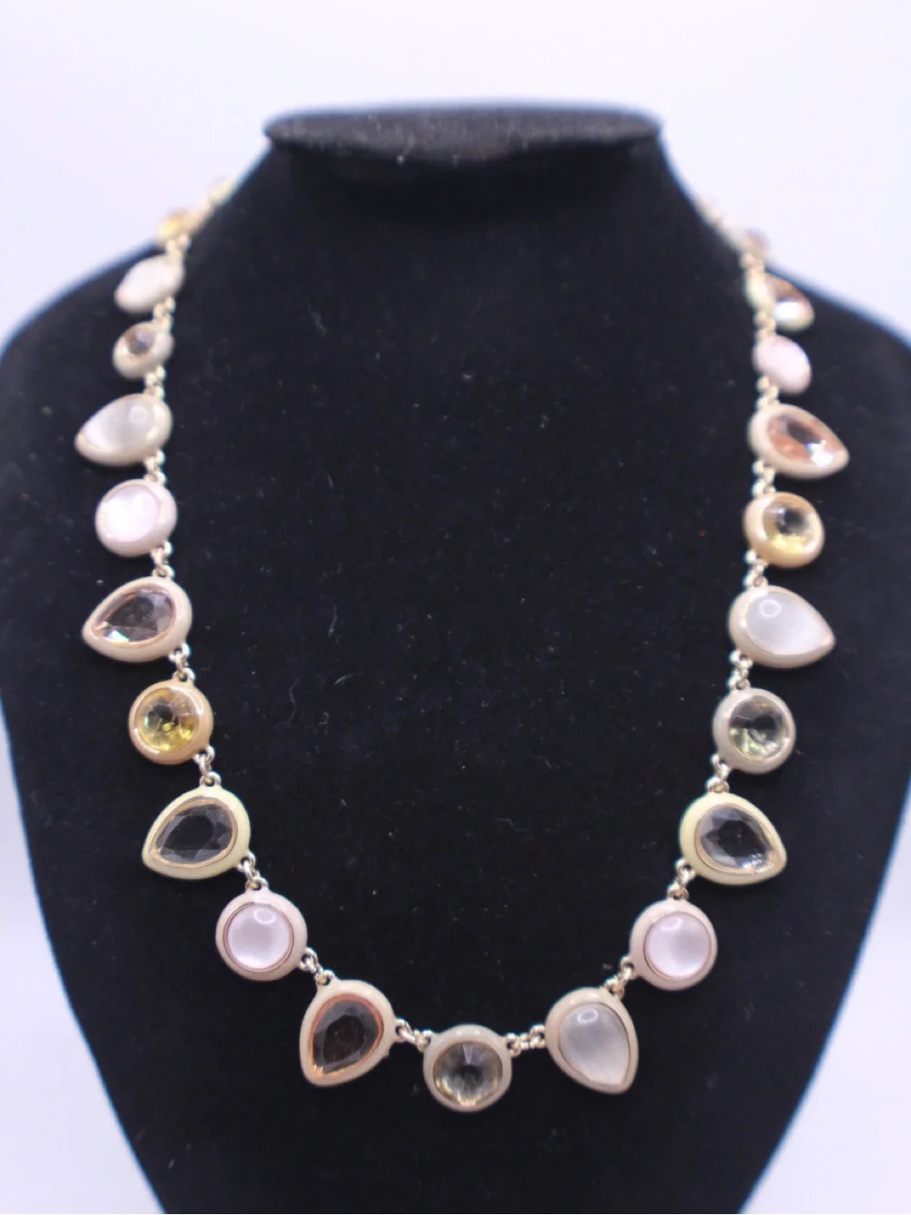 Anthropologie Enamel Gem Necklace
